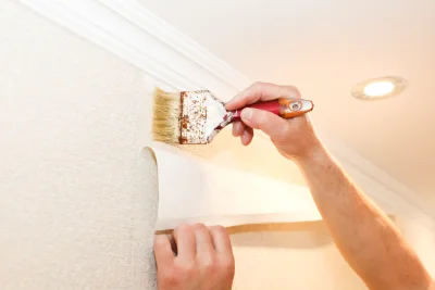 Pose de papier peint à Loretz-d'Argenton — revêtements muraux et toiles de verre